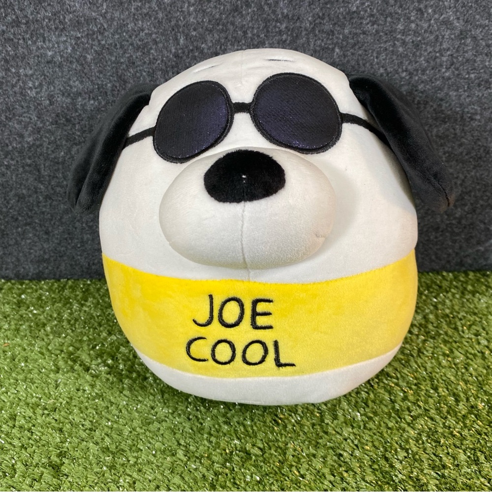 Squishmallows Peanuts Snoopy “Joe Cool” 10" Plush Collectible Snoopy White Black